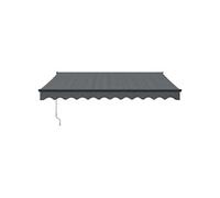 Vidaxl Auvent Rétractable Anthracite 3,5x2,5 M Tissu Et Aluminium