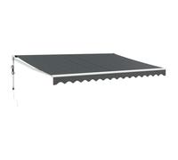 vidaXL Auvent rétractable automatique 4 x 3 m Tissu et aluminium Anthracite