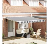 Auvent rétractable automatique anthracite et blanc 400x300 cm auvent vidaXL