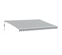 vidaXL Auvent rétractable automatique 450x350 cm anthracite et blanc