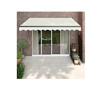 Auvent rétractable automatique crème 3,5x2,5 m