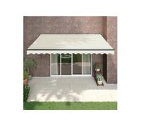 Auvent rétractable automatique crème 4,5x3 m