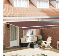 Auvent rétractable automatique marron 400x300 cm auvent auvent de porte vidaXL