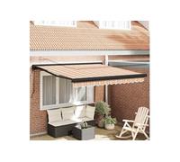 Auvent Rétractable Automatique Rayé Multicolore 300x250 cm 3330012