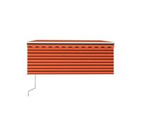 Auvent rétractable automatique store 3,5x2,5 m Orange et marron