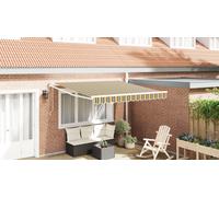 Auvent Rétractable Automatique Vidaxl Vert Et Jaune 350x250 Cm, Tissu De Remplacement Pour Auvent Vidaxl Pour Cadre De 3,5x2,5 M Vert Et Jaune