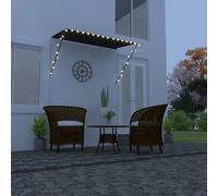 Auvent Rétractable avec LED 250x150 cm Anthracite Store Balcon Terrasse vidaXL
