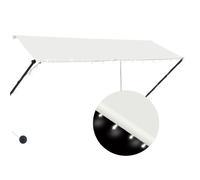Auvent Rétractable Avec Led 300x150 Cm Crème