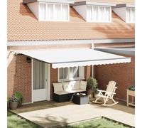 Auvent Rétractable avec tissu Pare-soleil extérieur Auvent de balcon vidaXL vida
