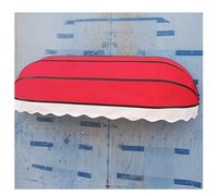 Auvent rétractable courbé français - Abri pliable résistant aux UV - Pour extérieur, terrasse, jardin, balcon - Décoration