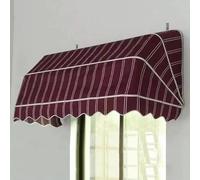 Auvent rétractable courbé français manuel imperméable pour jardin, porche, café, porte, fenêtre, protection
