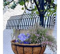 Auvent rétractable courbé français manuel imperméable pour jardin, porche, café, porte, fenêtre, protection