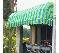 Auvent rétractable courbé français manuel imperméable pour jardin, porche, café, porte, fenêtre, protection