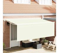 Auvent rétractable Crème 350 x 200 cm Polyester et Aluminium vidaXL