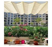 Auvent rétractable de 1,2 x 6 m pour pergola d'extérieur avec matériel et câble pour patio, porche, jardin, terrasse, protection arrière