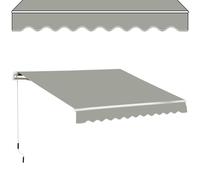 Auvent rétractable de 12,7 x 3,8 cm, 1,5 x 0,8 m, pare-soleil manuel imperméable pour terrasse, fenêtre, porte et cour