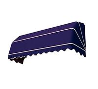 Auvent rétractable de porte de fenêtre protection UV pour jardin, balcon et magasin personnalisable, couleur violette, taille 90 x 80 cm, pare-soleil manuel