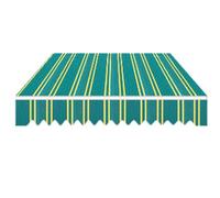 Auvent rétractable de rechange en tissu avec cantonnière pour balcon et terrasse, solution de protection solaire facile à installer