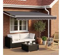 Vidaxl Auvent Rétractable Électrique Anthracite 2,5 X 2 M