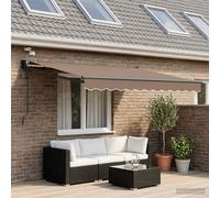 Auvent rétractable électrique Châssis d'extérieur Solution d'ombrage vidaXL vida