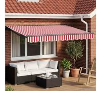 vidaXL Auvent rétractable électrique 3 x 2,5 m, Jardin et terrasse, auvent rectangulaire Moderne, Ombre électrique, Parasol étanche, Solution extérieure