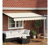 Auvent rétractable électrique Polyester avec revêtement PU de terrasse vidaXL vi