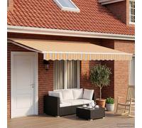 Auvent rétractable électrique Polyester avec revêtement PU de terrasse vidaXL vi