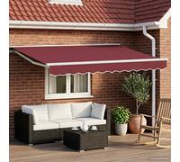 Auvent rétractable électrique Polyester avec revêtement PU de terrasse vidaXL vi