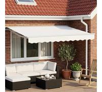 Auvent rétractable électrique Polyester avec revêtement PU de terrasse vidaXL vi