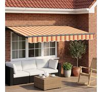 Auvent rétractable électrique Polyester avec revêtement PU de terrasse vidaXL vi