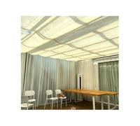 Auvent rétractable en forme de U pour pergola d'extérieur - 1,5 x 5 m - Pour protection solaire et isolation thermique - Parfait pour les terrasses et les jardins