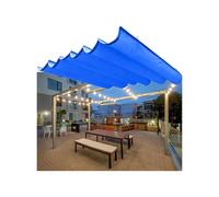 Auvent rétractable en forme de U pour pergola - Pare-soleil d'extérieur télescopique 1,6 x 6 m - Parfait pour jardin, terrasse et arrière-cour