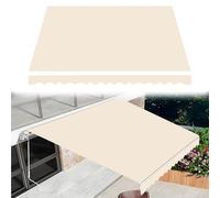 Auvent rétractable en polyester - Pour balcon et restaurants - Tailles 1,5/2,0/2,5/3,0/3,5/4 m (beige, 5 x 1,50 m)