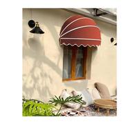 Auvent rétractable en toile imperméable et résistant aux UV - 135 cm - Pare-soleil d'extérieur pour porte/fenêtre - Pliable et coupe-vent - Pour terrasse, jardin