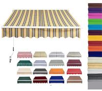 Auvent rétractable imperméable en polyester pour terrasse, jardin, terrasse et espaces extérieurs - 4 x 2,5 m