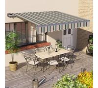 Auvent rétractable imperméable et résistant aux UV en tissu de rechange pour terrasse, 2,5 x 1,5 m, durable