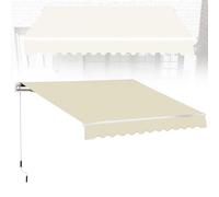 Auvent rétractable imperméable pour terrasse, fenêtre, porte et cour - 2 x 1,5/3 x 2/3 x 2,5 m