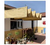 Auvent rétractable imperméable pour terrasse, jardin, cour, 0,5 x 4 m, pour relaxation et protection du porche