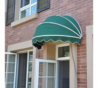 Auvent rétractable incurvé français pour fenêtres et portes, pliable, hémisphérique, protection contre la pluie, auvent durable et élégant - 90 x 45 x 45 cm