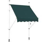 Auvent rétractable manuel 150 x 125 cm hauteur réglable 200-300 cm protection s