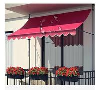 Auvent rétractable manuel - Paravent pliable - Sans perçage - Protection UV et imperméable - Pour porche, jardin, balcon - 180 x 150 cm