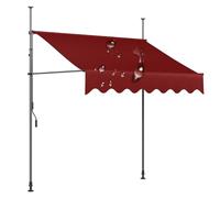 Auvent rétractable manuel réglable - Imperméable - Pour terrasse, pergola, fenêtres et portes - Protection UV - 130 x 150 cm