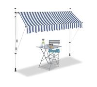 AUVENT RETRACTABLE MANUEL STORE BANNE MARQUISE POUR PATIO & TERRASSE 250x120c...