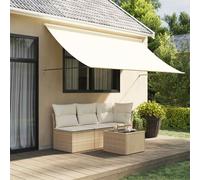Auvent Rétractable Pare-vue Jardin Terrasse Extérieur Tissu et Acier vidaXL