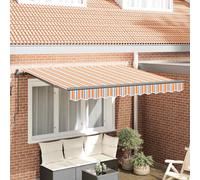 Auvent Rétractable Polyester et Aluminium Solution d'Ombre Extérieure vidaXL vid