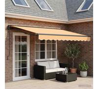 Auvent rétractable Polyester et Aluminium Store extérieur de Patio vidaXL vidaXL