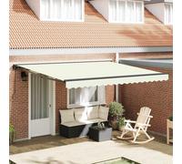 Auvent Rétractable Polyester et métal Solution d'ombrage de Patio Ombre vidaXL v