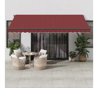 Auvent rétractable Polyester Ombre d'auvent d'Extérieur de jardin Abri vidaXL vi