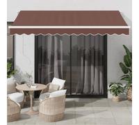 Auvent rétractable Polyester Tissu de auvent Ombre d'Extérieur jardin vidaXL vid
