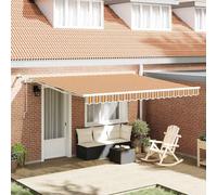 Auvent rétractable Polyester Tissu de auvent Ombre d'Extérieur jardin vidaXL vid